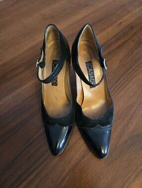 Vintage Made In Italy Casadei Brogue Mary Janes/Heels